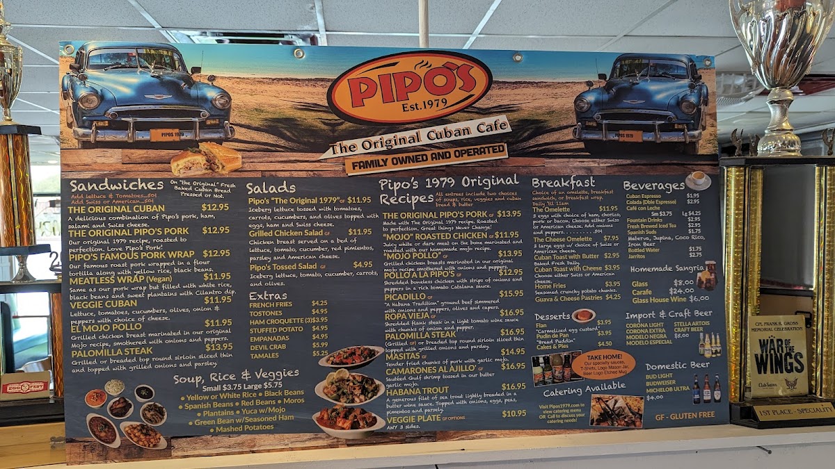 Menu Pipo's Cuban Cafe- St. Petersburg, Florida-4
