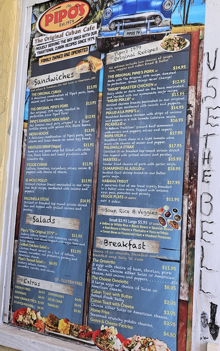 Menu Pipo's Cuban Cafe- St. Petersburg, Florida-5